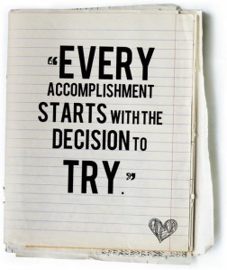 Every accomplishment